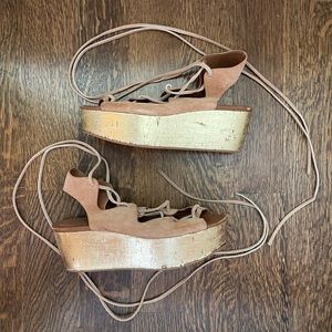 See by Chloe Liana Wedge Lace Up Sandal 39